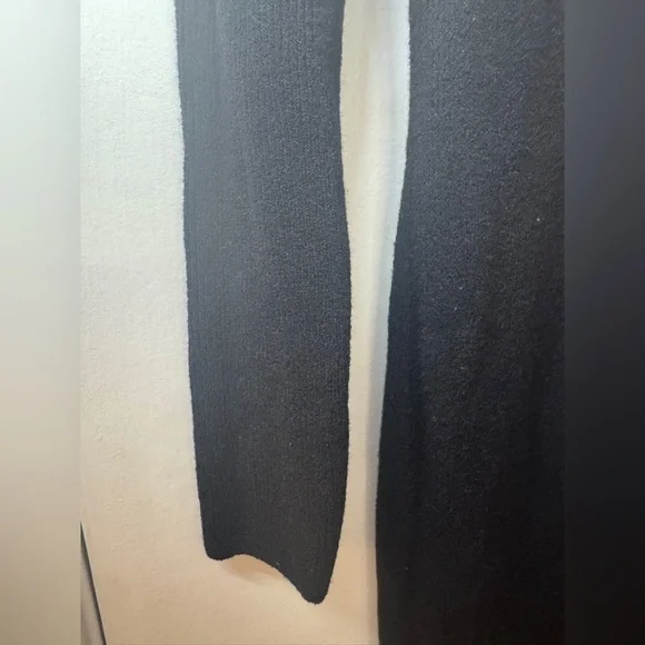 Vintage Anne Klein II Wool Blend Black Knit Midi Sweater Dress Size XS - Picture 4 of 16